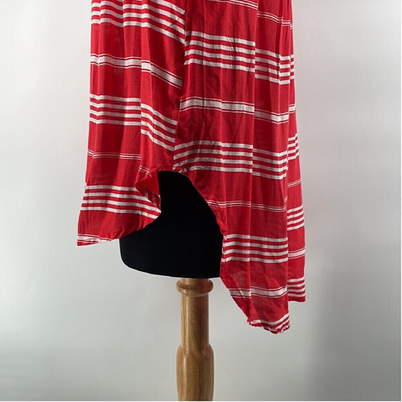 Revolve faithful the brand off the shoulder striped shirt roll up sleeve sz lg - Picture 11 of 14